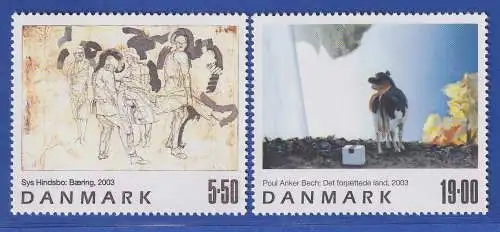 Dänemark 2003 Mi.-Nr. 1348-1349  Zeitgenössische Kunst **/MNH