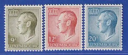 Luxemburg 1975 Freimarken Großherzog Jean Mi.-Nr. 919-21 ya Satz kpl. **/MNH