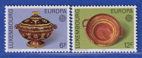 Luxemburg 1976 EUROPA Kunsthandwerk Mi.-Nr. 928-29 **/MNH