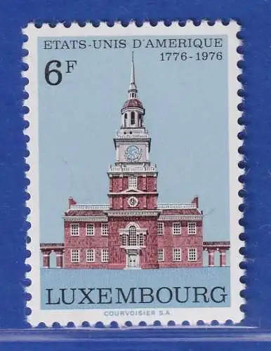 Luxemburg 1976 Unabhängigkeit der USA, Independence Hall  Mi.-Nr.930 **/MNH