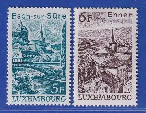 Luxemburg 1977 Esch an der Sauer, Ehnen an der Mosel Mi.-Nr. 947-48 **/MNH