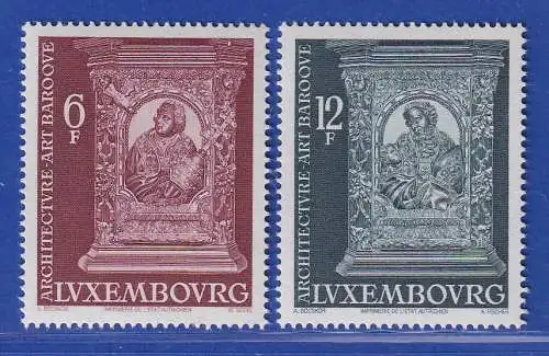 Luxemburg 1977 Architektur: Barock Mi.-Nr. 952-53 **/MNH