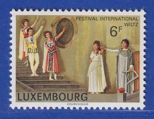 Luxemburg 1977 Internationale Theater-Festspiele in Wiltz Mi.-Nr. 955 **/MNH