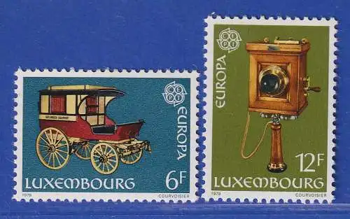 Luxemburg 1979 EUROPA Geschichte d. Post-u. Fernmeldewesens Mi.-Nr.987-88 **/MNH