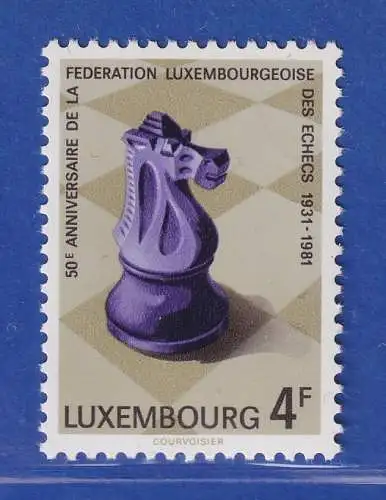 Luxemburg 1981 50 Jahre Schachverband Mi.-Nr. 1033 **/MNH