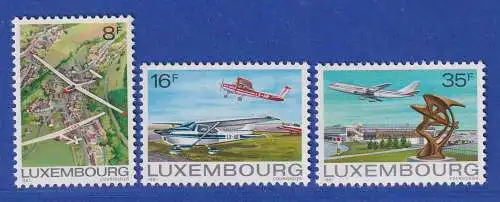 Luxemburg 1981 Flugwesen, Flugzeuge Mi.-Nr. 1037-39 **/MNH