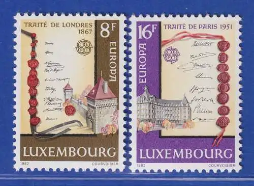 Luxemburg 1982 EUROPA Londoner und Pariser Vertrag Mi.-Nr. 1052-53 **/MNH