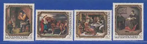 Luxemburg 1984 Gemälde a. d. Jean-Pierre-Pescatore-Museum Mi.-Nr. 1100-03 **/MNH