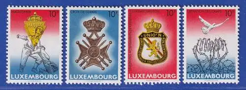 Luxemburg 1985 40. Jahrestag des Waffenstillstands Mi.-Nr.1127-30 **/MNH