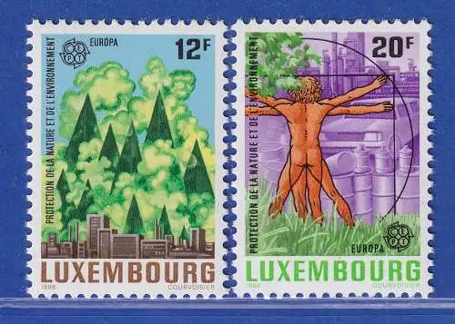 Luxemburg 1986 EUROPA Natur- und Umweltschutz Mi.-Nr. 1151-52 **/MNH