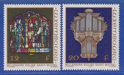 Luxemburg 1987 1000 Jahre Sankt-Michaelis-Kirche Mi.-Nr. 1176-77 **/MNH