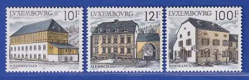 Luxemburg 1987 Ländliche Architektur Mi.-Nr. 1180-82 **/MNH