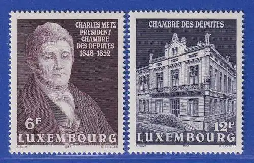 Luxemburg 1987 Abgeordnetenkammer Mi.-Nr. 1183-84 **/MNH