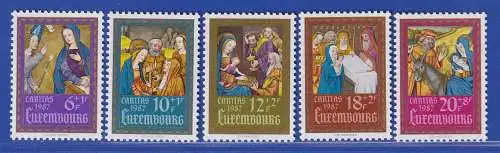 Luxemburg 1987 Caritas Miniaturen Mi.-Nr. 1185-89 Satz kpl. **/MNH