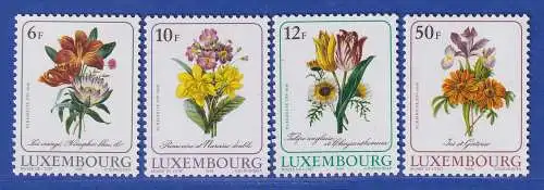 Luxemburg 1988 Kultur Blumengemälde Mi.-Nr. 1190-93 Satz kpl. **/MNH