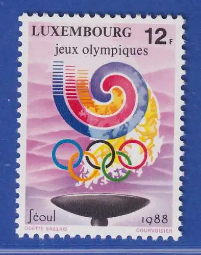 Luxemburg 1988 Olympische Sommerspiele Seoul Mi.-Nr.1209 **/MNH