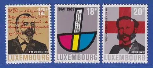 Luxemburg 1989 Jahresereignisse verschiedene Anlässe Mi.-Nr.1214-16 **/MNH