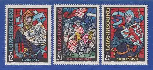 Luxemburg 1989 Glasfenster von Josef Oberberger Mi.-Nr. 1227-29 **/MNH