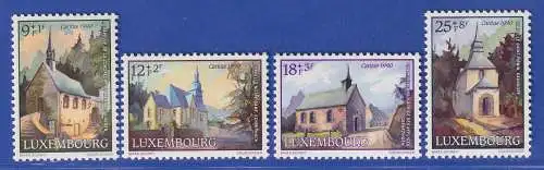 Luxemburg 1990 Caritas Restaurierte Kapellen Mi.-Nr. 1259-62 Satz kpl. **/MNH