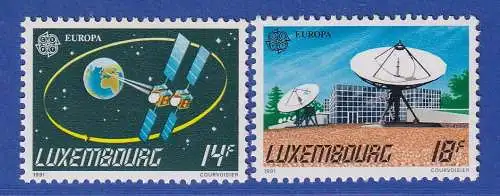 Luxemburg 1991 Europa Europäische Weltraumfahrt Mi.-Nr. 1271-72 **/MNH