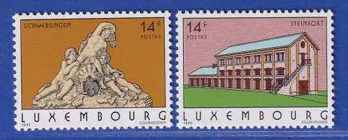 Luxemburg 1993 Traubenkinder Brunnen, Kulturzentrum Al Schmelz 1316-17 **/MNH