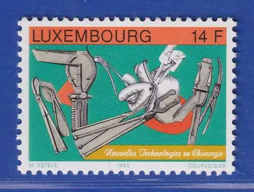 Luxemburg 1993 Neue Technologien in der Chirurgie Mi.-Nr. 1323 **/MNH