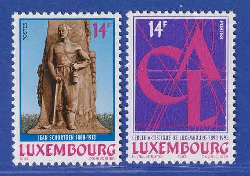 Luxemburg 1993 Jahresereignisse verschiedener Anlässe Mi.-Nr. 1327-28 **/MNH