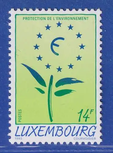 Luxemburg 1993 Umweltschutz Ökologisches Warenzeichen Mi.-Nr. 1329 **/MNH