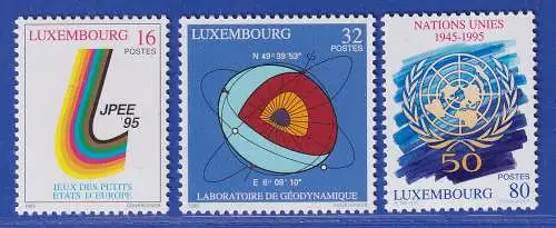 Luxemburg 1995 Jahresereignisse verschiedener Anlässe Mi.-Nr. 1370-72 **/MNH