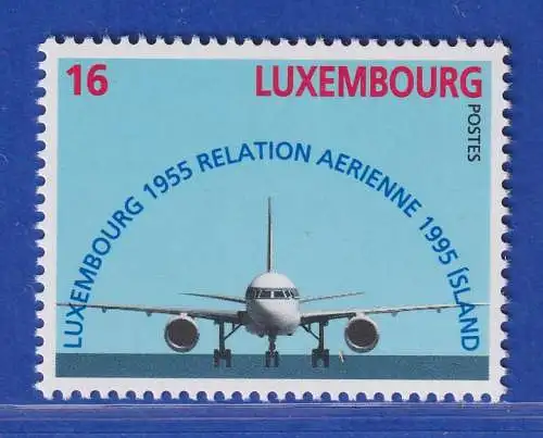 Luxemburg 1995 Flüge nach Island, Flugzeug Boeing 757 Mi.-Nr. 1374 **/MNH