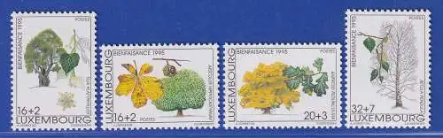 Luxemburg 1995 Wohlfahrt Einheimische Bäume Mi.-Nr. 1380-83 Satz kpl. **/MNH