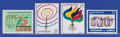 Luxemburg 1996 Jahresereignisse versch. Anlässe Mi.-Nr.1392-95 Satz kpl. **/MNH