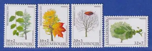 Luxemburg 1997 Wohlfahrt Einheimische Bäume Mi.-Nr. 1431-34 Satz kpl. **/MNH