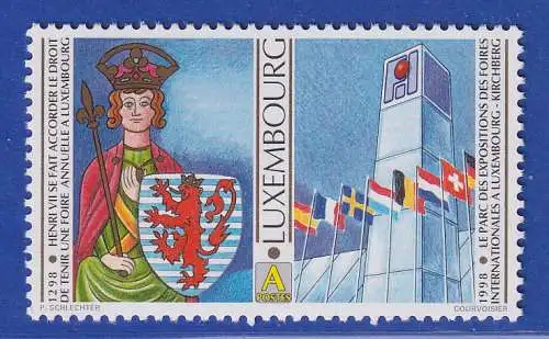 Luxemburg 1998 700 Jahre Messeprivileg Mi.-Nr. 1453 **/MNH