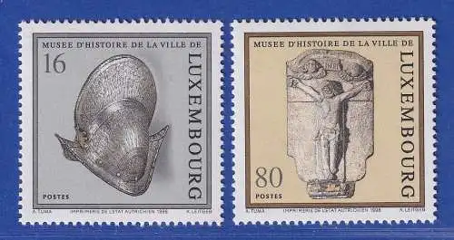 Luxemburg 1998 Exponate aus dem Museum für Geschichte Mi.-Nr. 1454-55 **/MNH