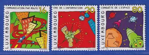 Luxemburg 1999 Unterwegs in Richtung Zukunft Cartoons Mi.-Nr. 1481-83 **/MNH