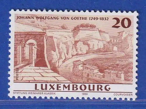 Luxemburg 1999 Johann Wolfgang von Goethe Mi.-Nr. 1489 **/MNH