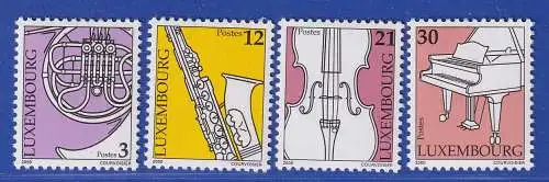 Luxemburg 2000 Musikinstrumente Mi.-Nr. 1499-1502 Satz kpl. **/MNH