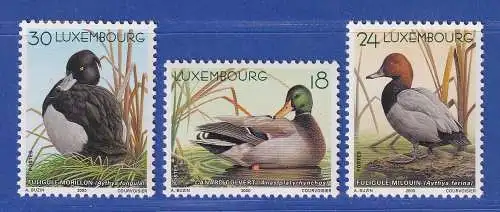 Luxemburg 2000 Einheimische Tiere Enten Mi.-Nr. 1503-05 **/MNH