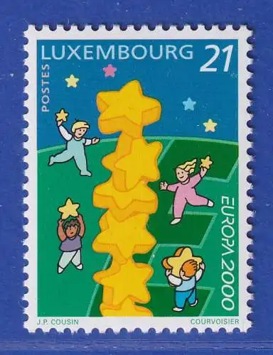 Luxemburg 2000 EUROPA Kinder bauen Sternenturm Mi.-Nr. 1506 **/MNH