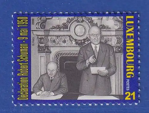 Luxemburg 2000 50 Jahre Schuman-Plan  Mi.-Nr. 1507 **/MNH