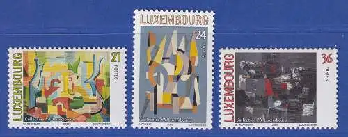 Luxemburg 2000 Gemälde aus der Kunstsammlung der Post Mi.-Nr. 1509-11 **/MNH