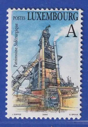 Luxemburg 2000 Geschichte der Eisenindustrie Hochofen Mi.-Nr. 1514 **/MNH