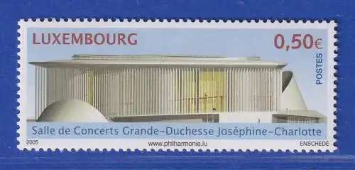 Luxemburg 2005 Konzertsaal Großherzogin Josèphine-Charlotte Mi.-Nr. 1675 **/MNH