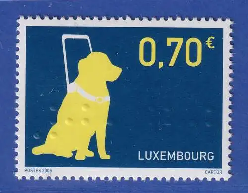 Luxemburg 2005 Sehbehinderte Blindenhund Mi.-Nr. 1699 **/MNH