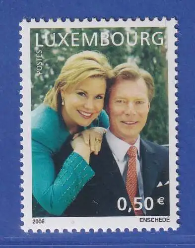 Luxemburg 2006 Jubiläumspaar Henri und Maria Teresa Mi.-Nr. 1700 **/MNH