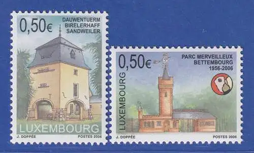 Luxemburg 2006 Sehenswürdigkeiten Mi.-Nr. 1702-03 **/MNH