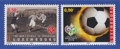 Luxemburg 2006 100 Jahre organisierter Fußball Mi.-Nr. 1712-13 **/MNH