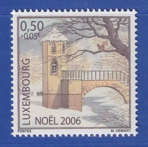 Luxemburg 2006 Weinachten Yolandenturm im Eischthal Mi.-Nr. 1723 **/MNH