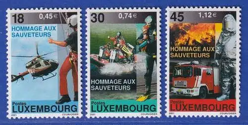 Luxemburg 2001 Rettungskräfte Mi.-Nr. 1532-34 **/MNH